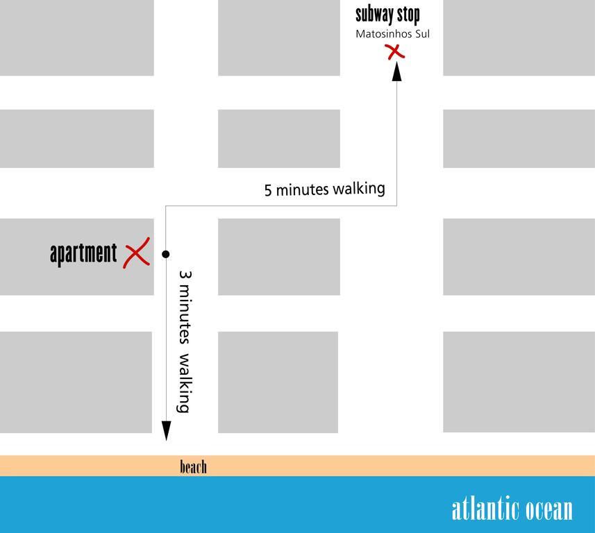 Porto 3 Bedroom Beach Apartment Matosinhos  Eksteriør bilde